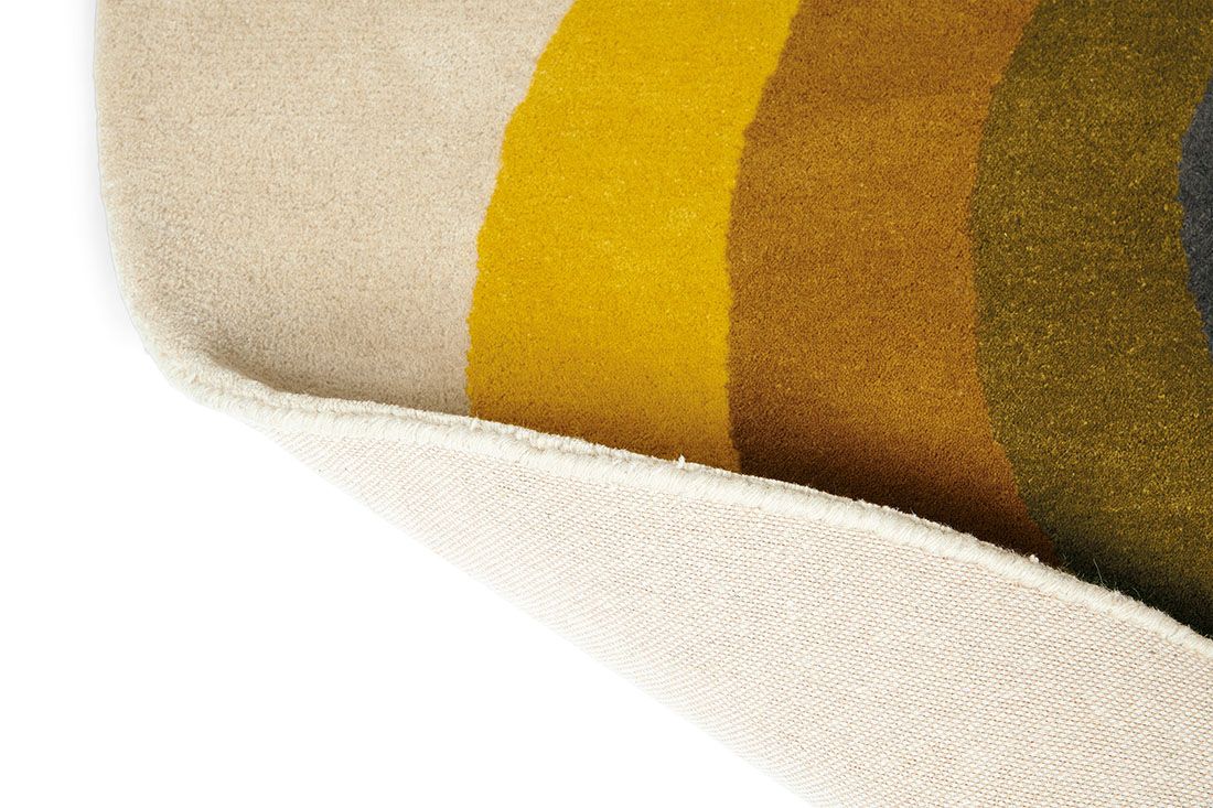 Sunflower Yellow Circle 060006 Rug