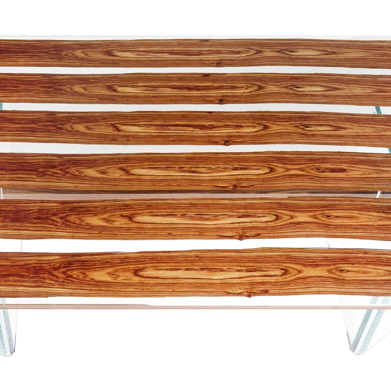 Parigi Dining Table in Wood and Glass
