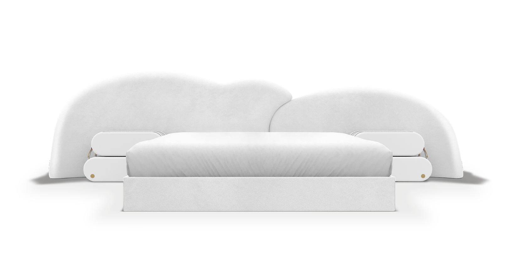 Fluffy Sky 2 White Children's Bed