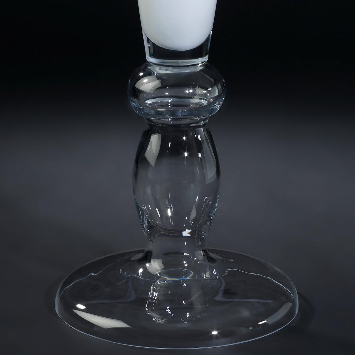 Mercurio White Crafted Vase