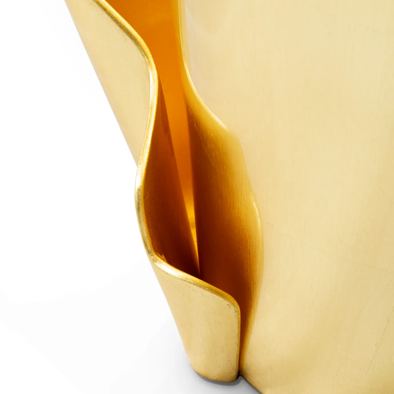 Solstice Gold Leaf Side Table