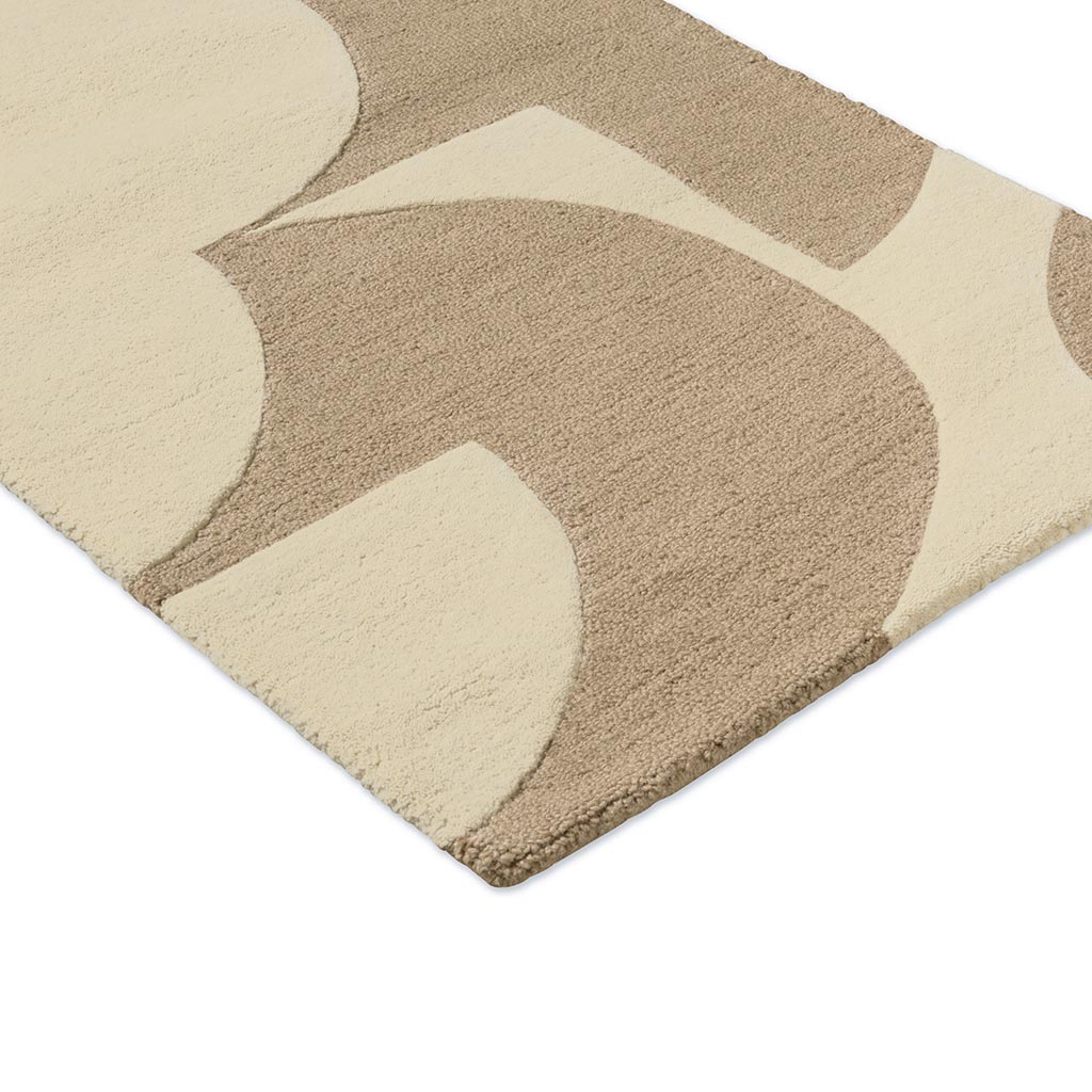 Prism Flower Mushroom/Ecru 158009 Rug | Size: 67 × 230 cm