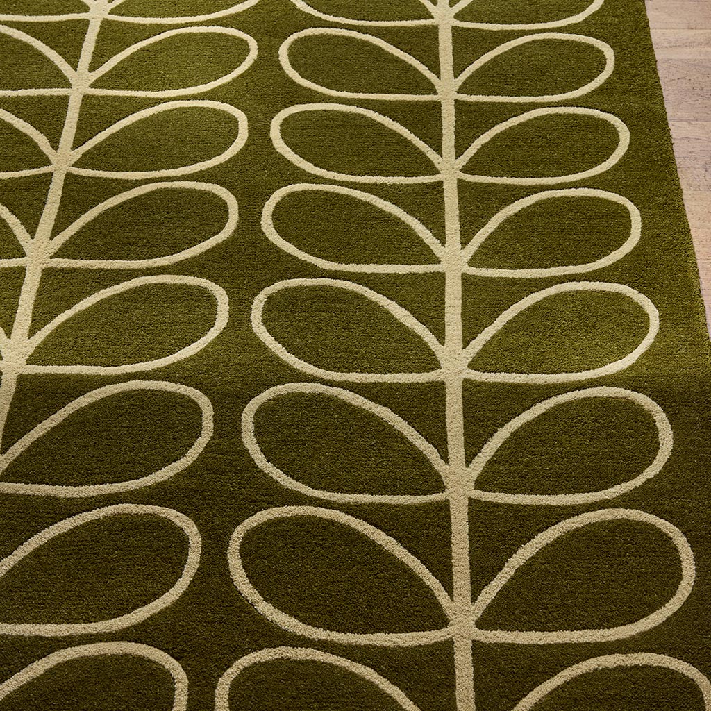 Linear Stem Olive 060501 Rug | Size: 160 × 230 cm