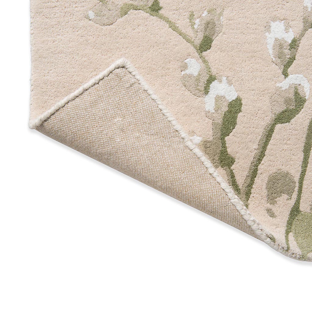 Pussy Willow Hedgerow Green Rug