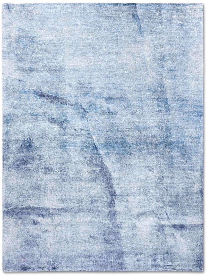 Twisted Blue Luxury Hand-Knotted Rug