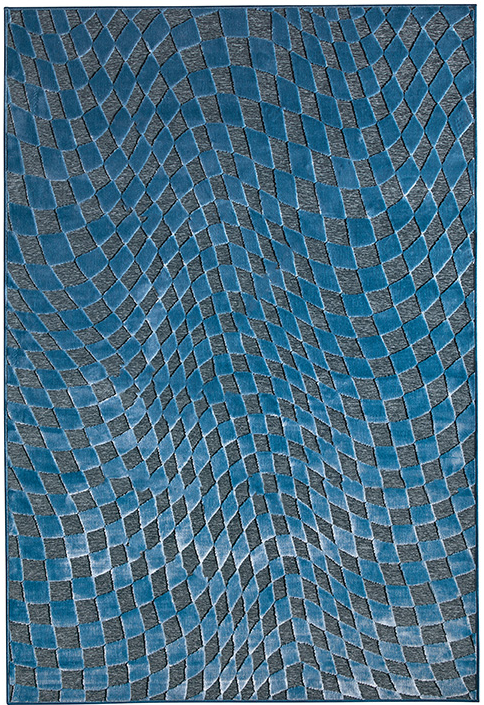 Genova Viscose / Acrylic Blue Rug
