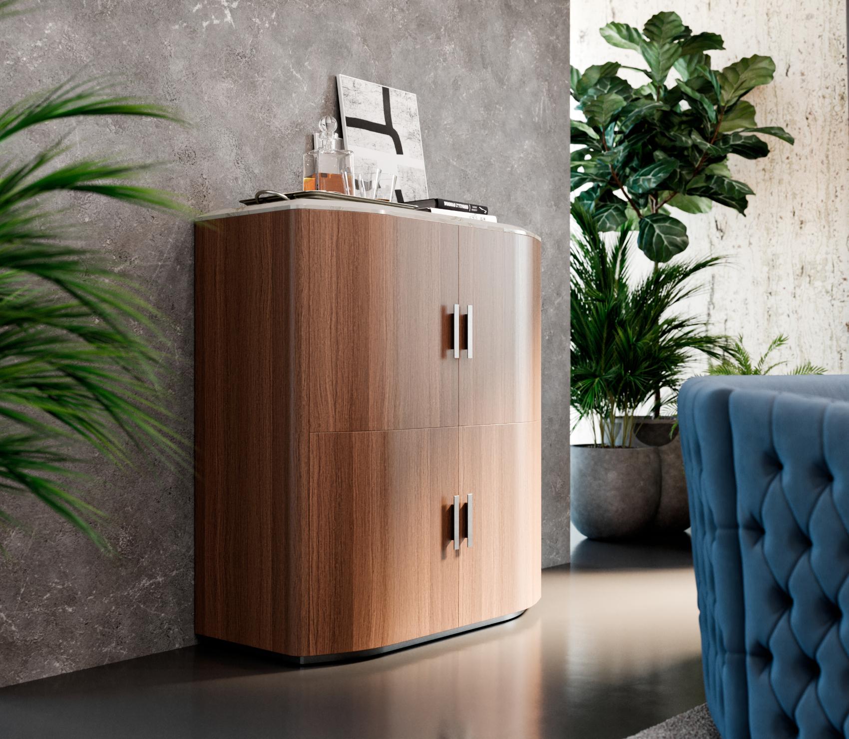Mike Curved Front Sideboard