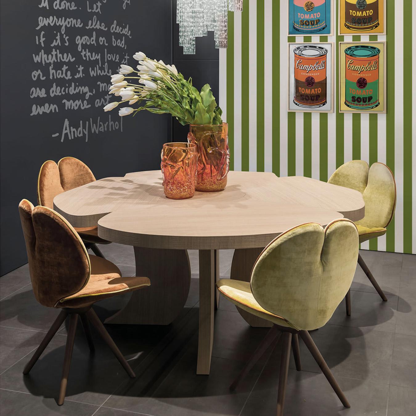 Oval Dining Table in Natural Wood Finish