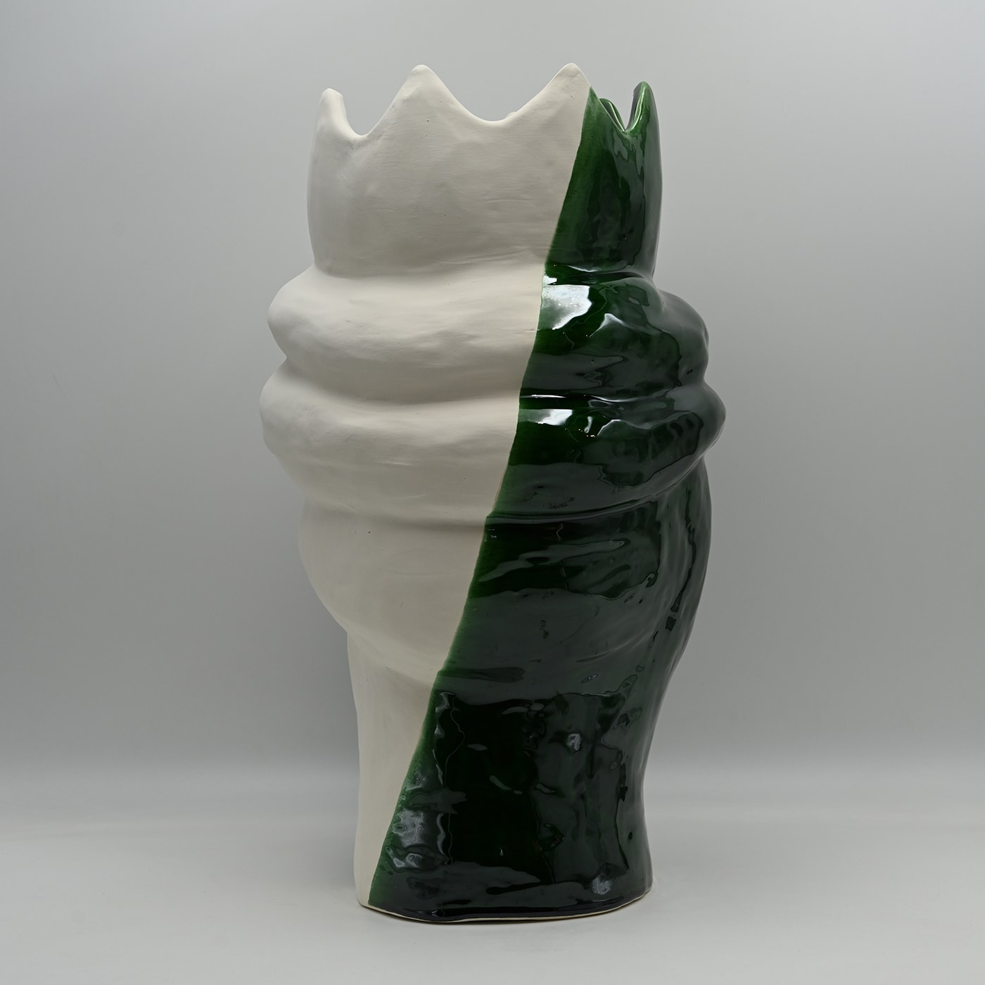 Italian Green & White Moor's Sculpture