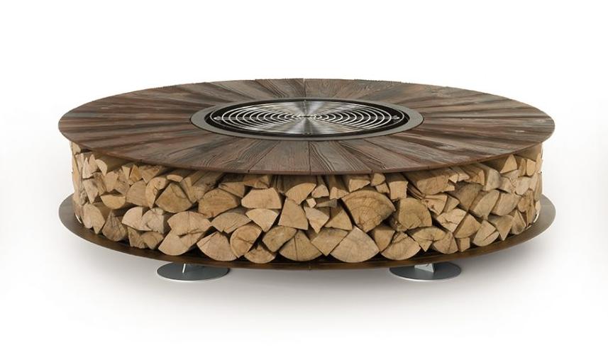 Zero Iron Corten Texture Fire Pit