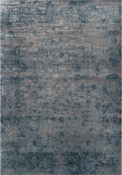 Heat-Set Polypropylene & Polyester Navy Blue / Grey Area Rug Casanova 701/B01 A | Size: 160 x 235 cm