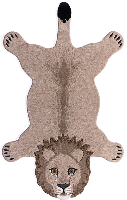 Animals Lion Natural Rug
