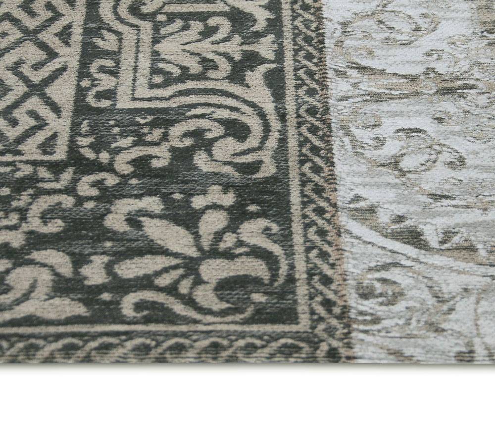 Patchwork Rug Multi Black & White 8101