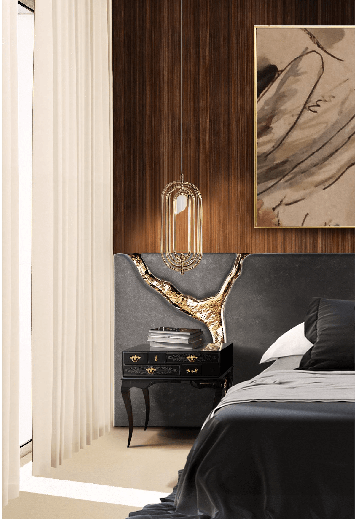 Windsor Designer Bedside Table