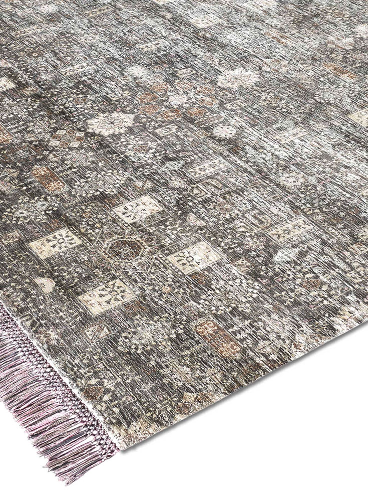 Agra Charcoal Handmade Luxury Rug