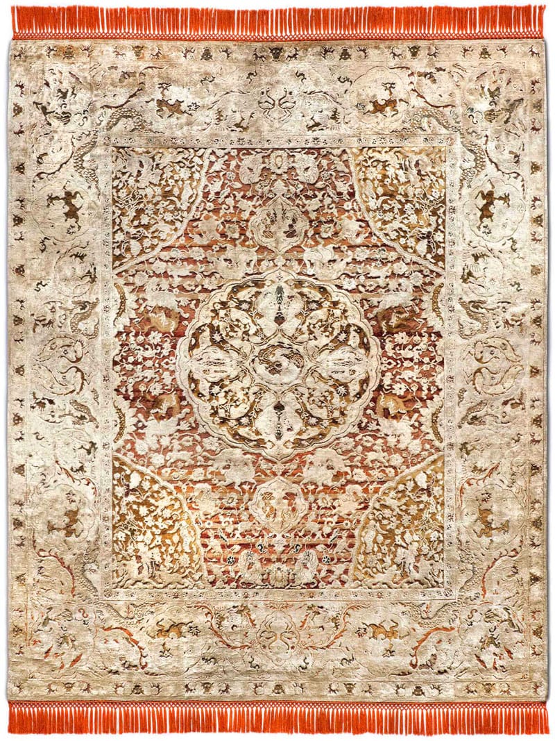 Gold Luxury Hand-Knotted Rug