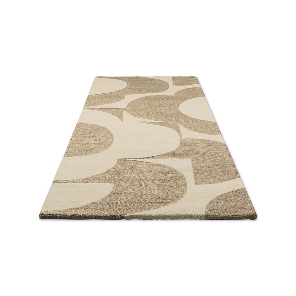 Prism Flower Mushroom/Ecru 158009 Rug | Size: 67 × 230 cm