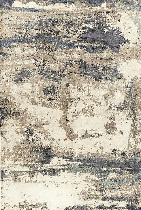 Hand-Knotted Abstract Rug