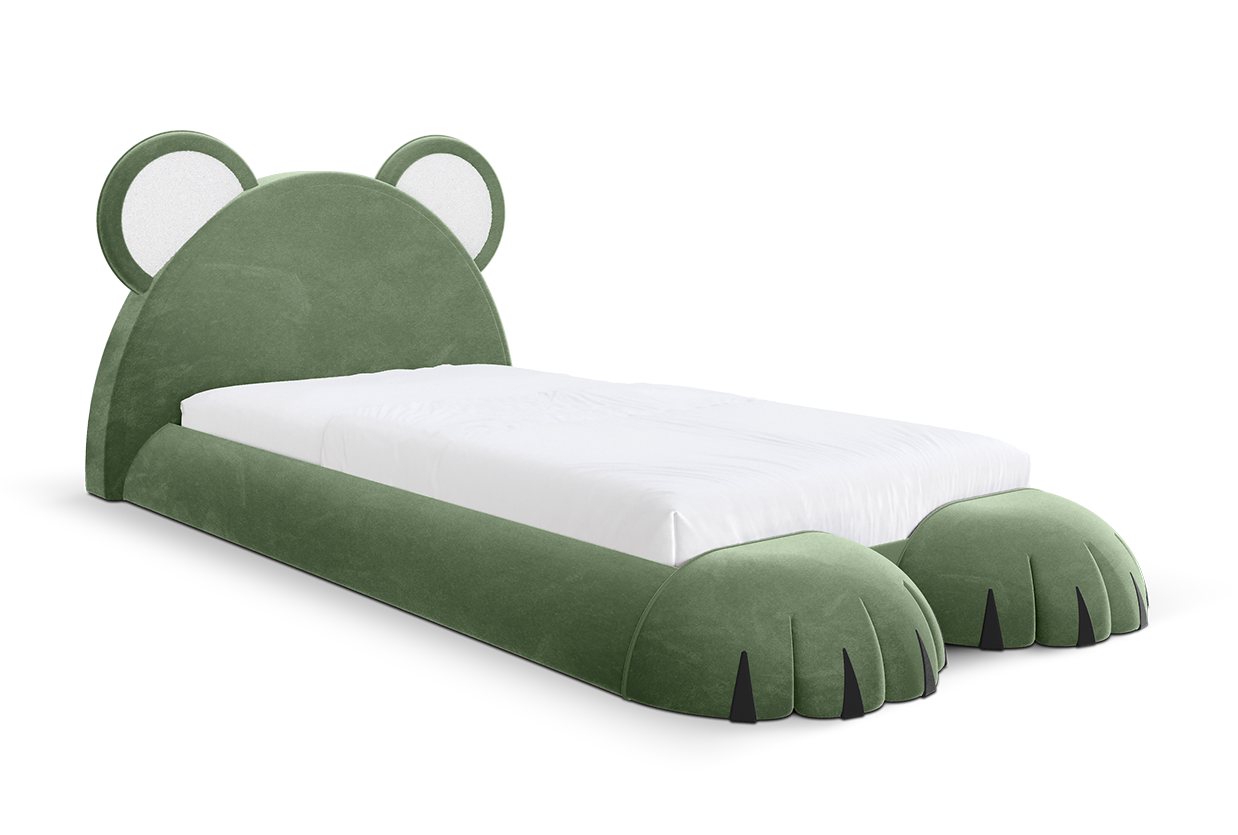 Teddy Dream Green Bed