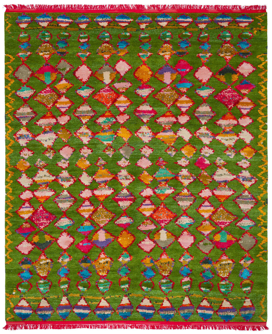 Lost Weave 14 Multicolor Green Rug