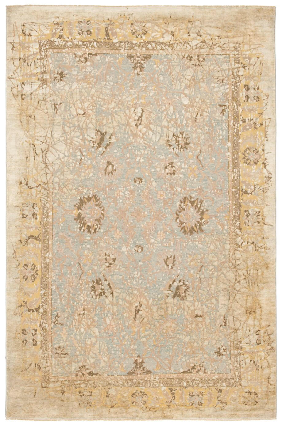 Ziegler Prince Pleasure Blue Grey Silk Rug