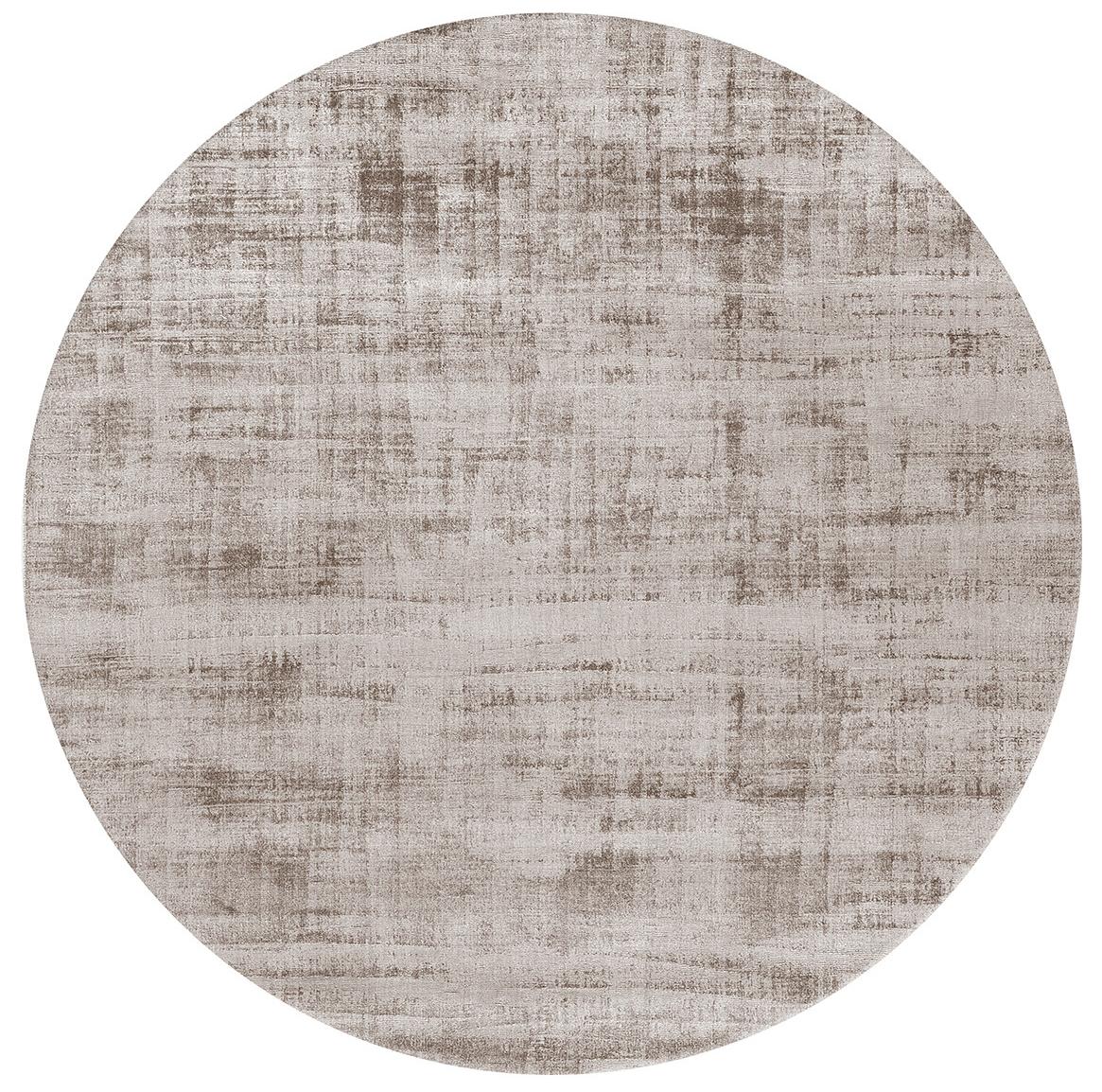 Cord Round Banana Silk Rug