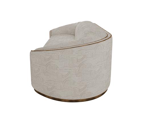 Premium Beige Curved Sofa