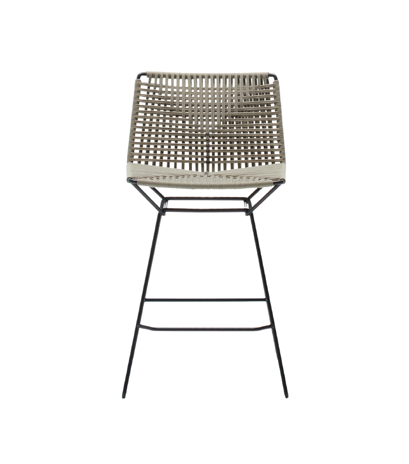 Neil Twist Indoor / Outdoor Stool ☞ Colour: Matt Anthracite Gray Col. 03 ☞ Dimensions: Height 96 cm