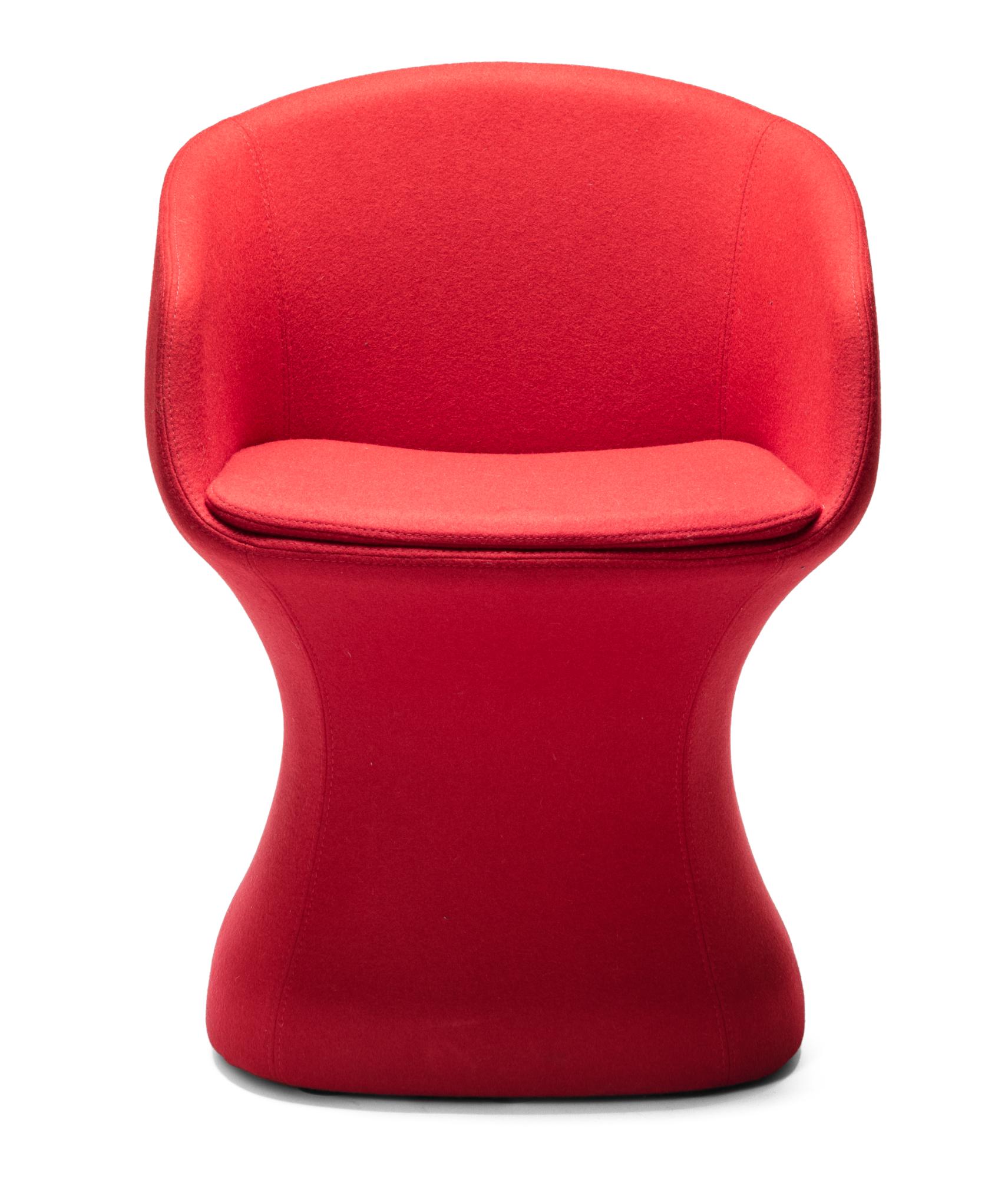 So-Pretty Red Curved Chair