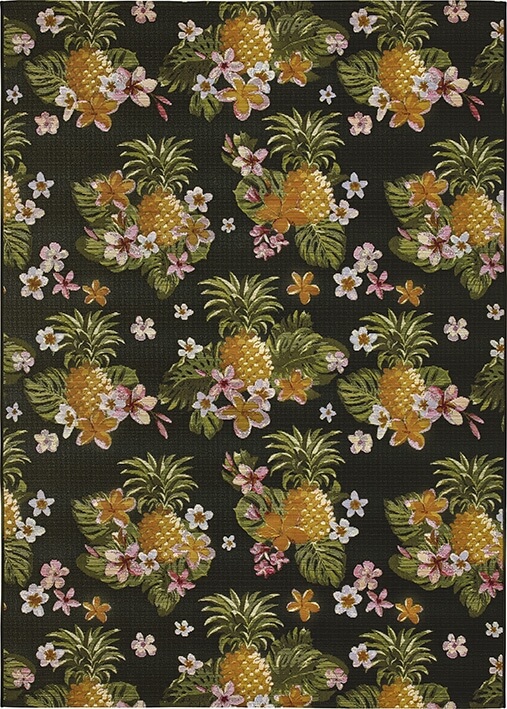 Calypso Ananas Black 217K Rug | Size: 160 x 230 cm