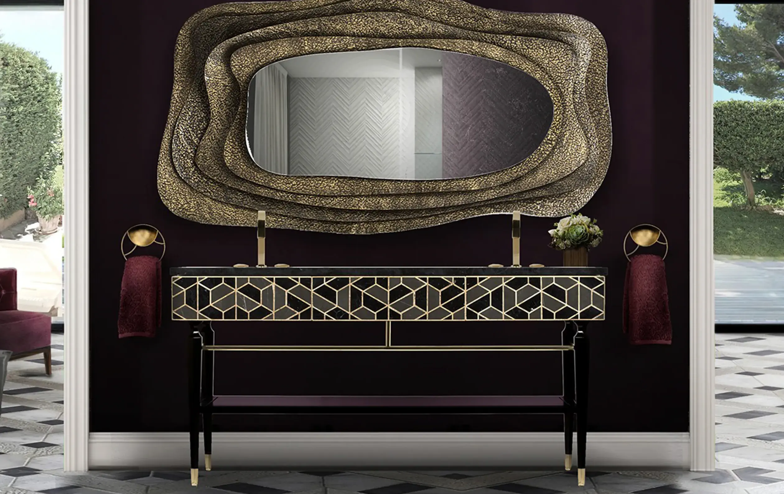 Shellstone Vanity Unit - 2