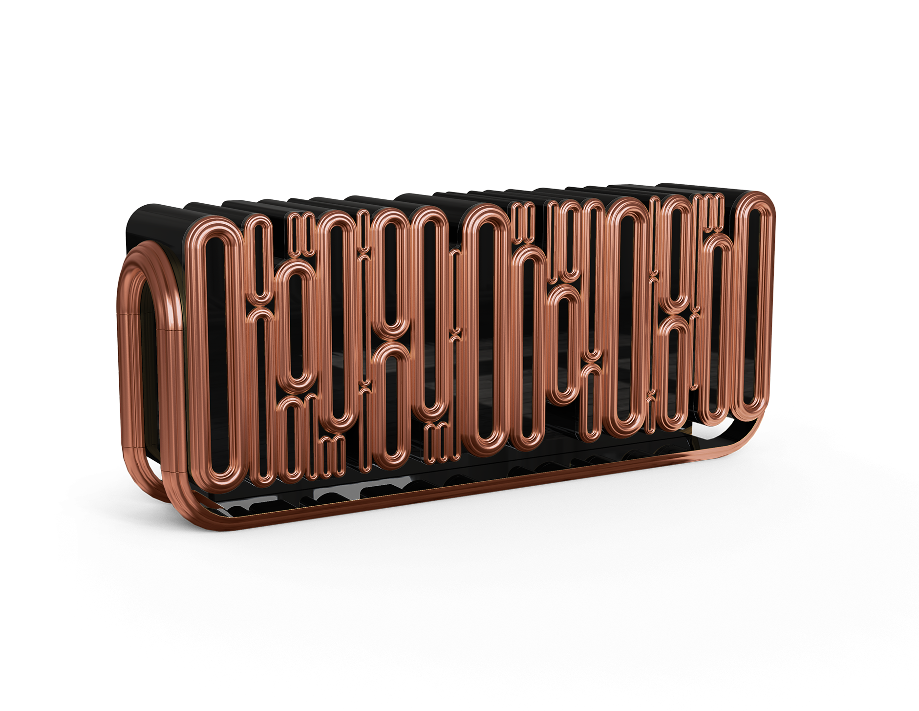 Ellipse Copper Designer Sideboard