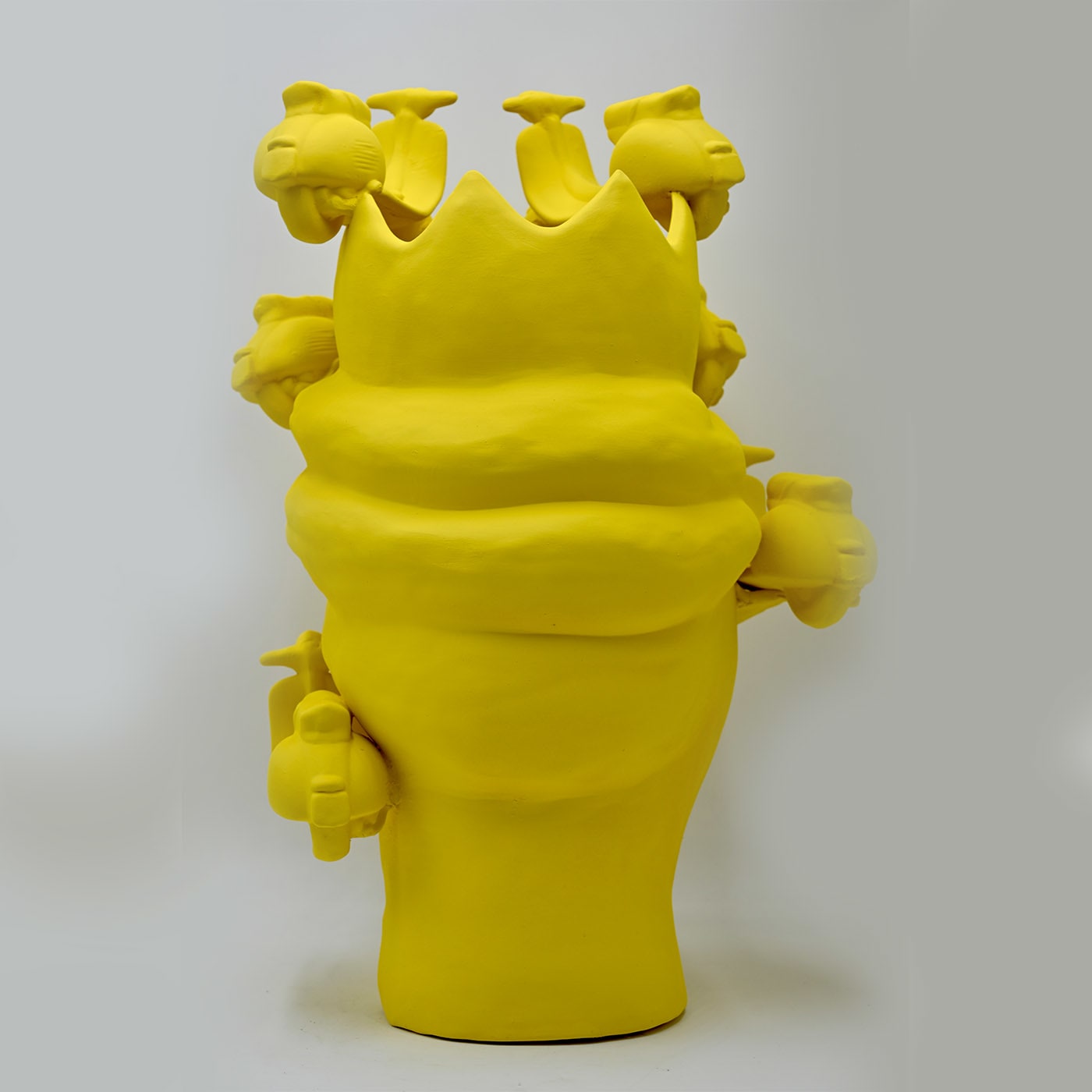 Matte Yellow Moor's Sculpture