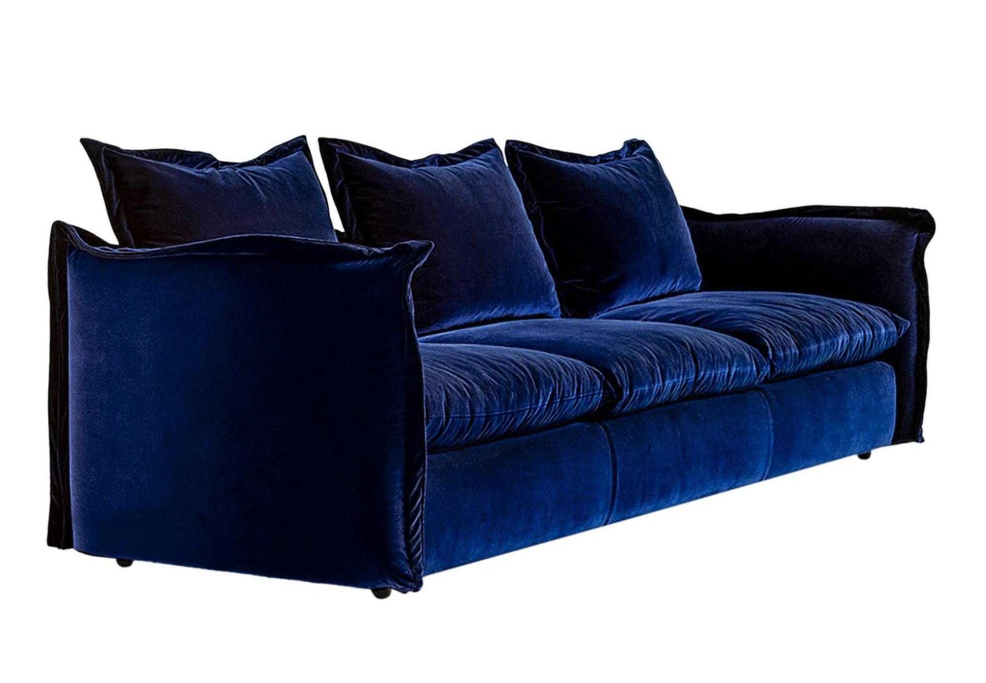 Knit Dark Blue Luxury Sofa