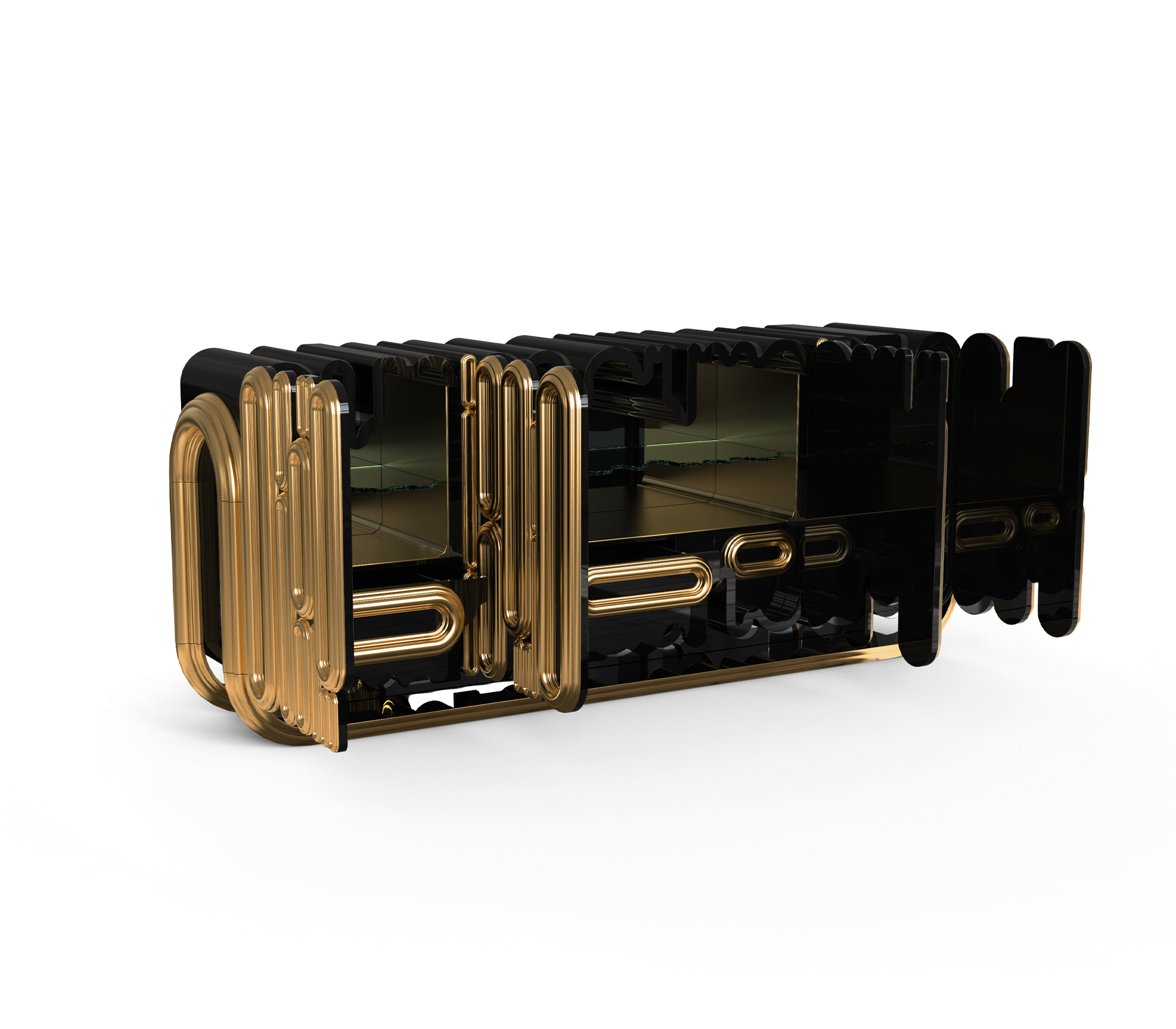 Ellipse Gold Designer Sideboard