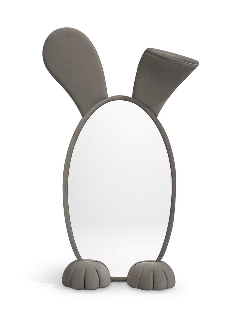 Rabbit Wonderland Grey Mirror