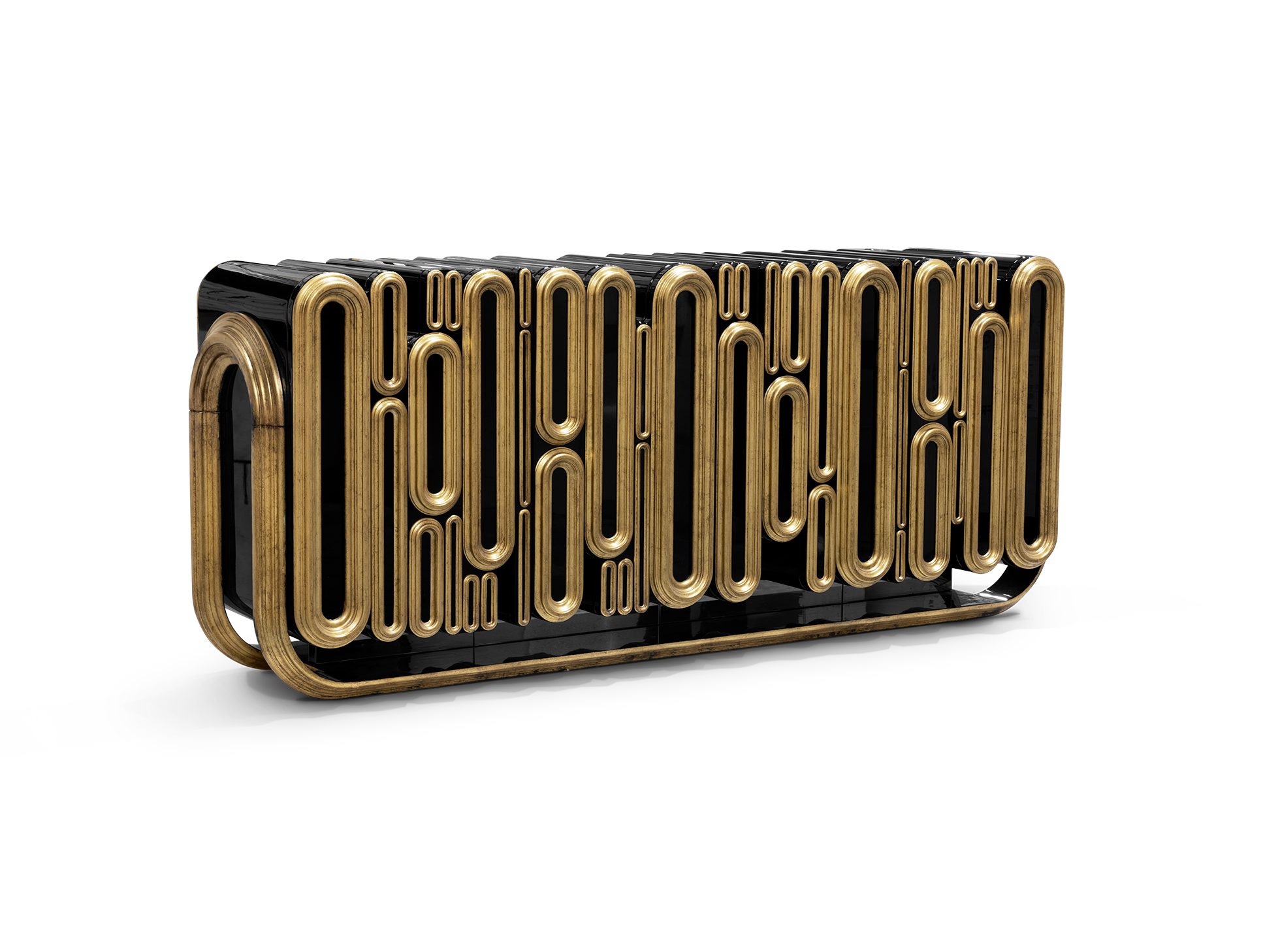 Ellipse Antique Finish Sideboard