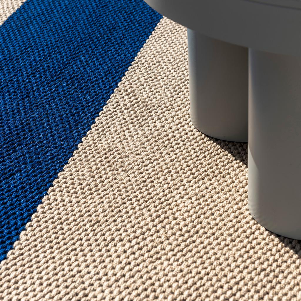 Deck Electric Blue Outdoor Rug