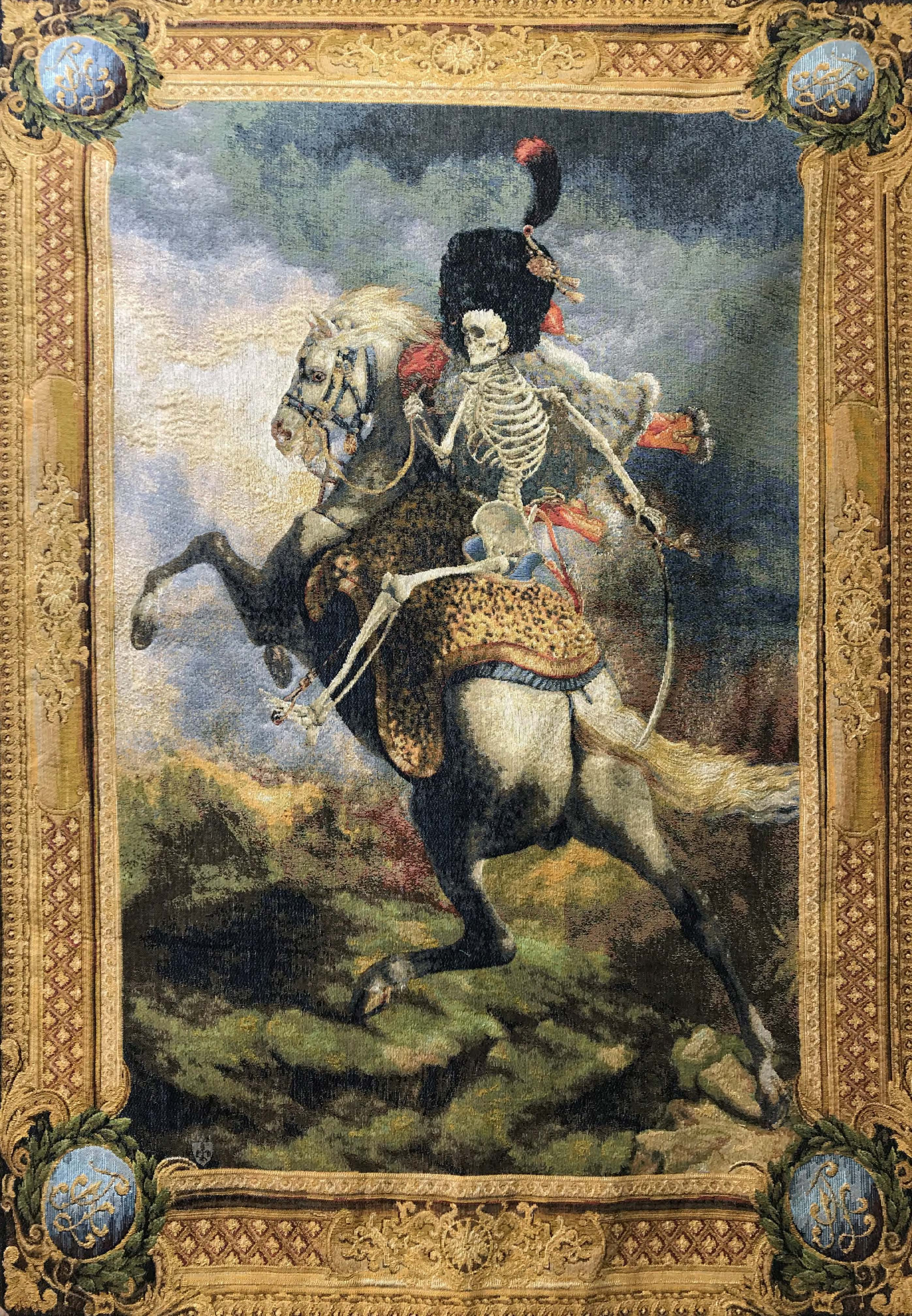 Skeleton Rider Tapestry