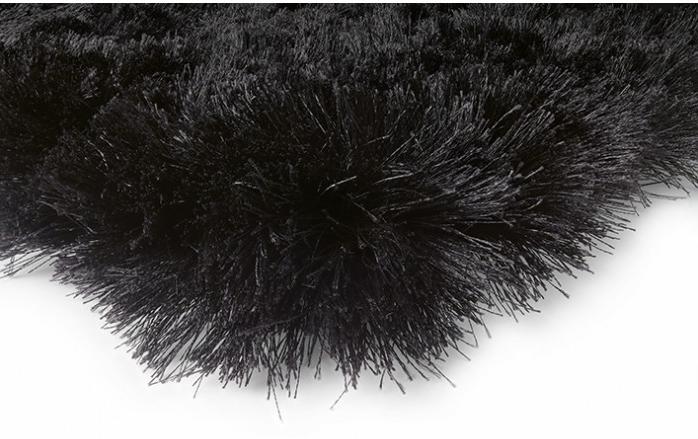 Aster Shaggy Black Rug ☞ Size: 60 x 120 cm