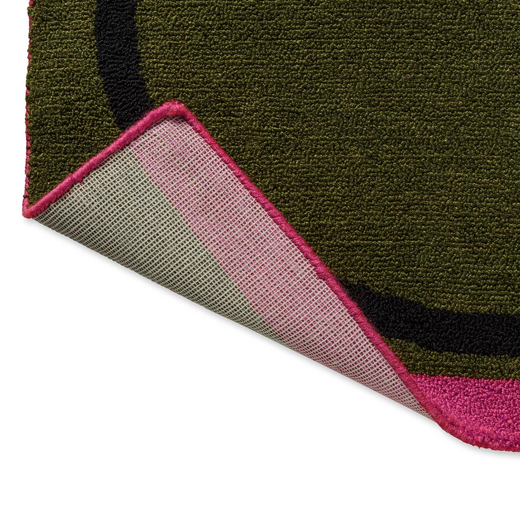 Linear Stem Olive Outdoor Rug