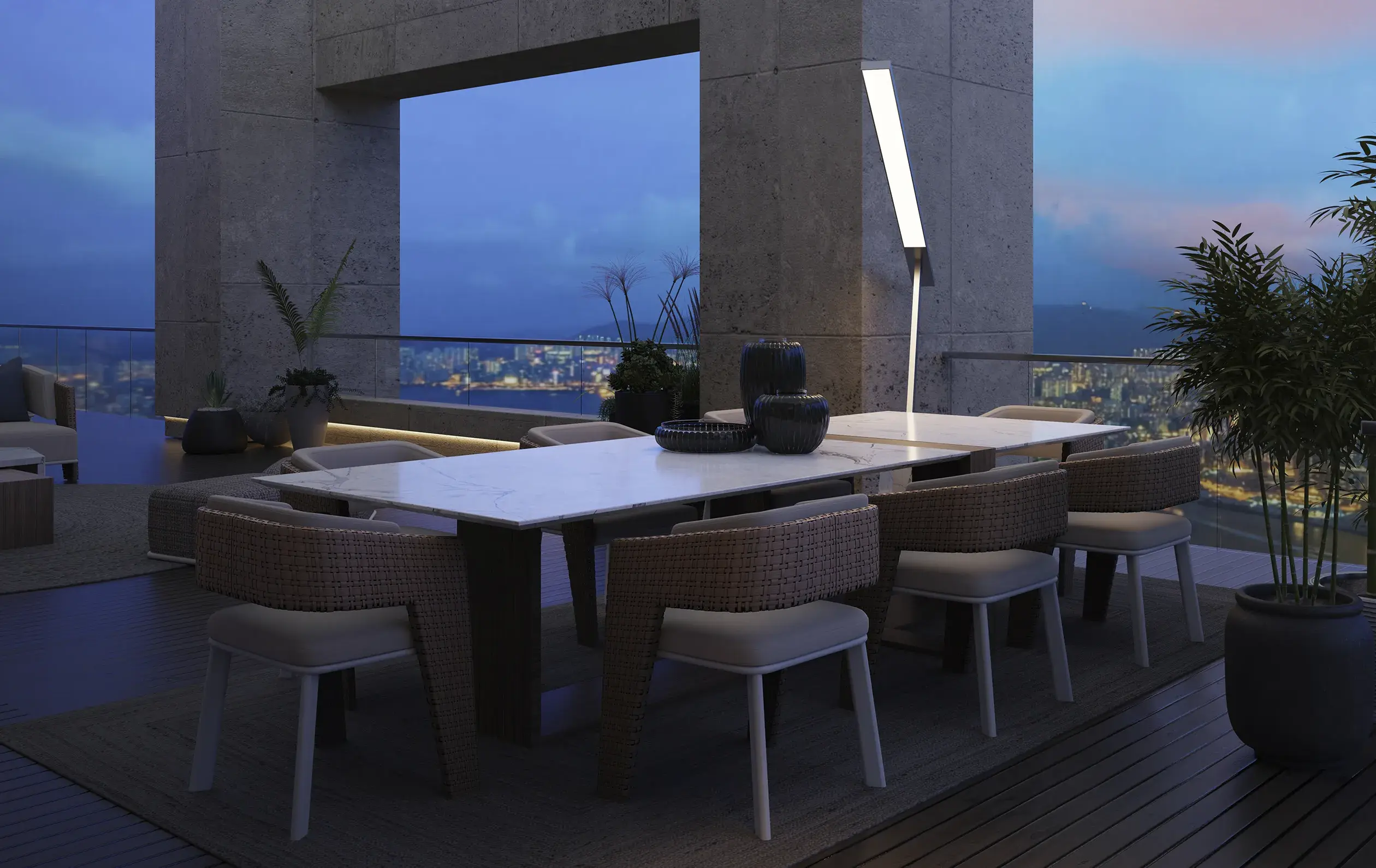 Cyclone Outdoor Dining Table - 7