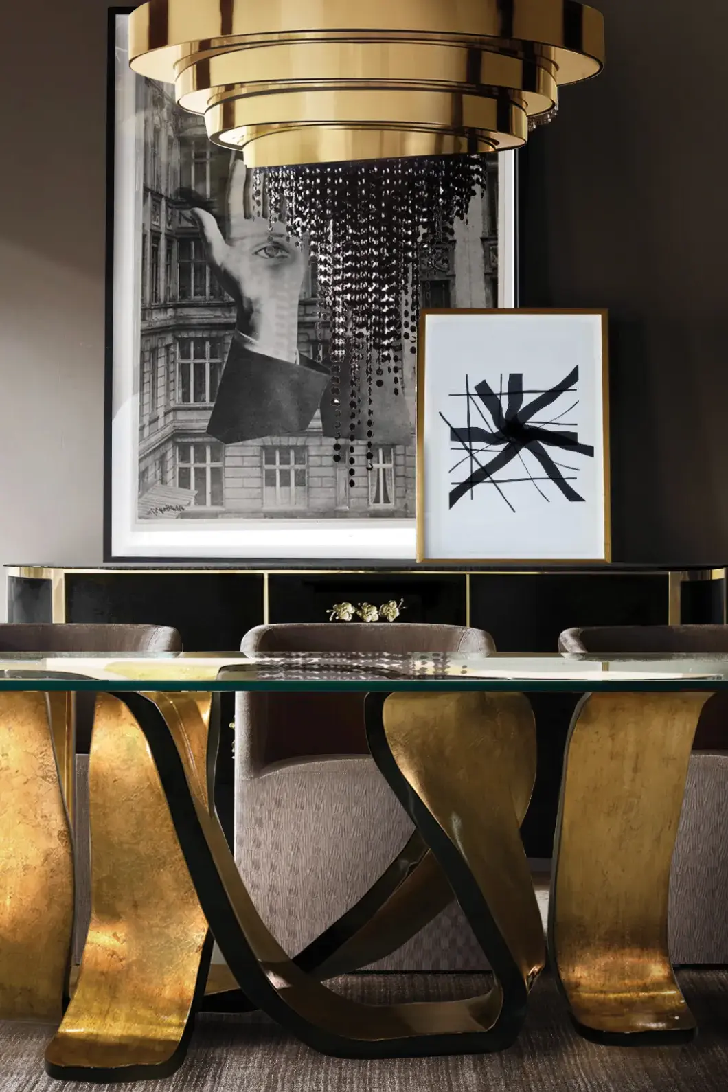 Art Deco Chandelier - 5