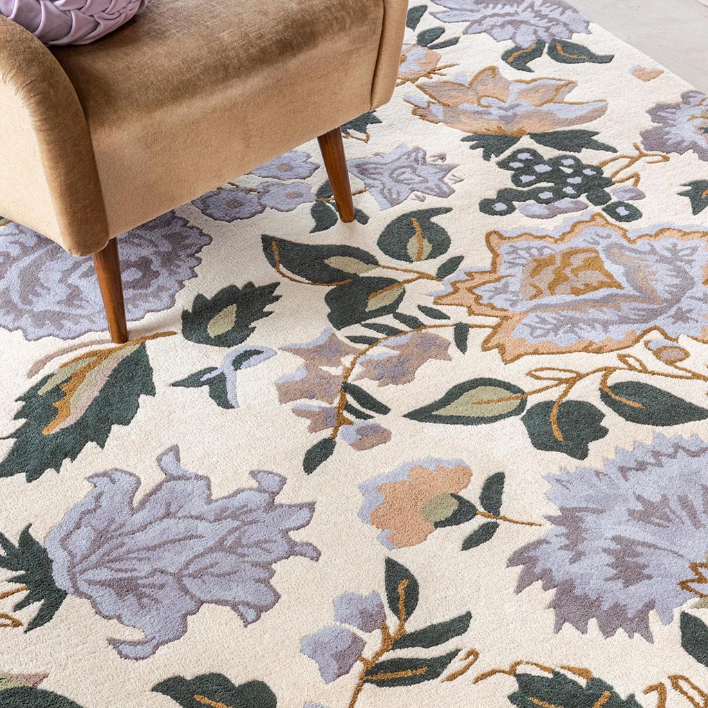 Wendling Floral Heather Pu Rug