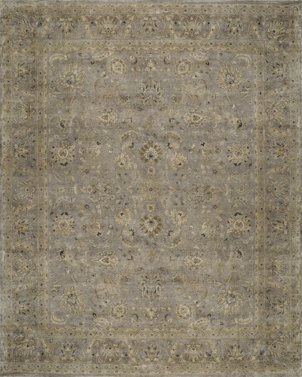 Gayatri Grey Silk Rug