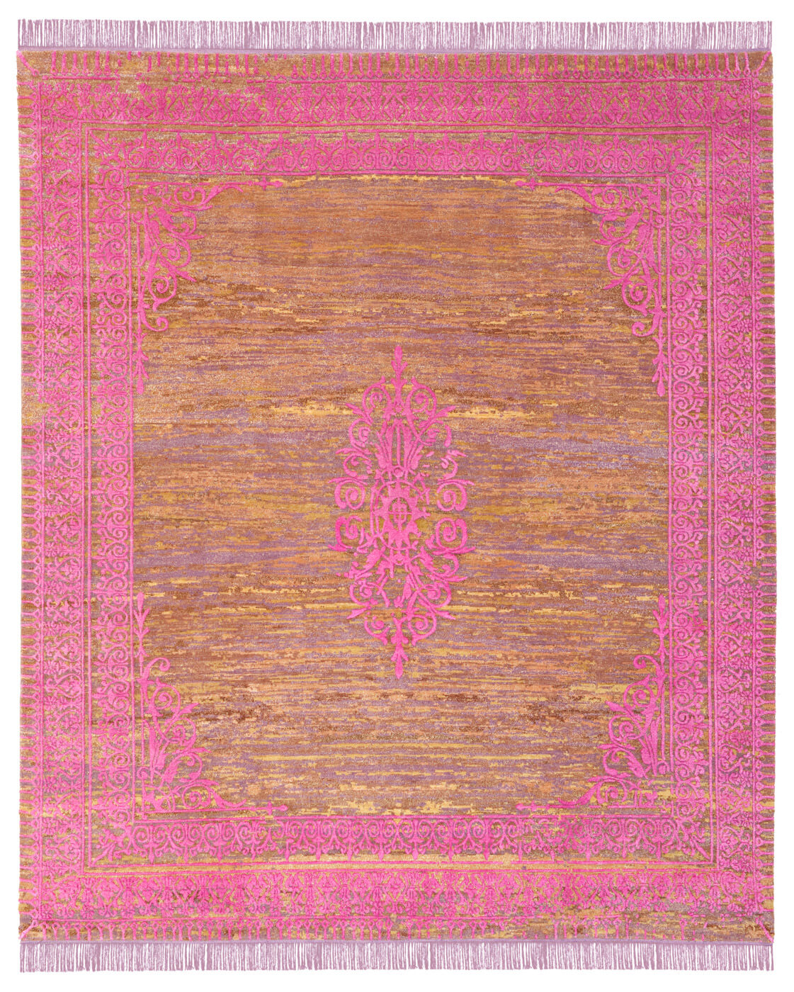 Ravenna Radi Little Rocked Purple Pink Rug