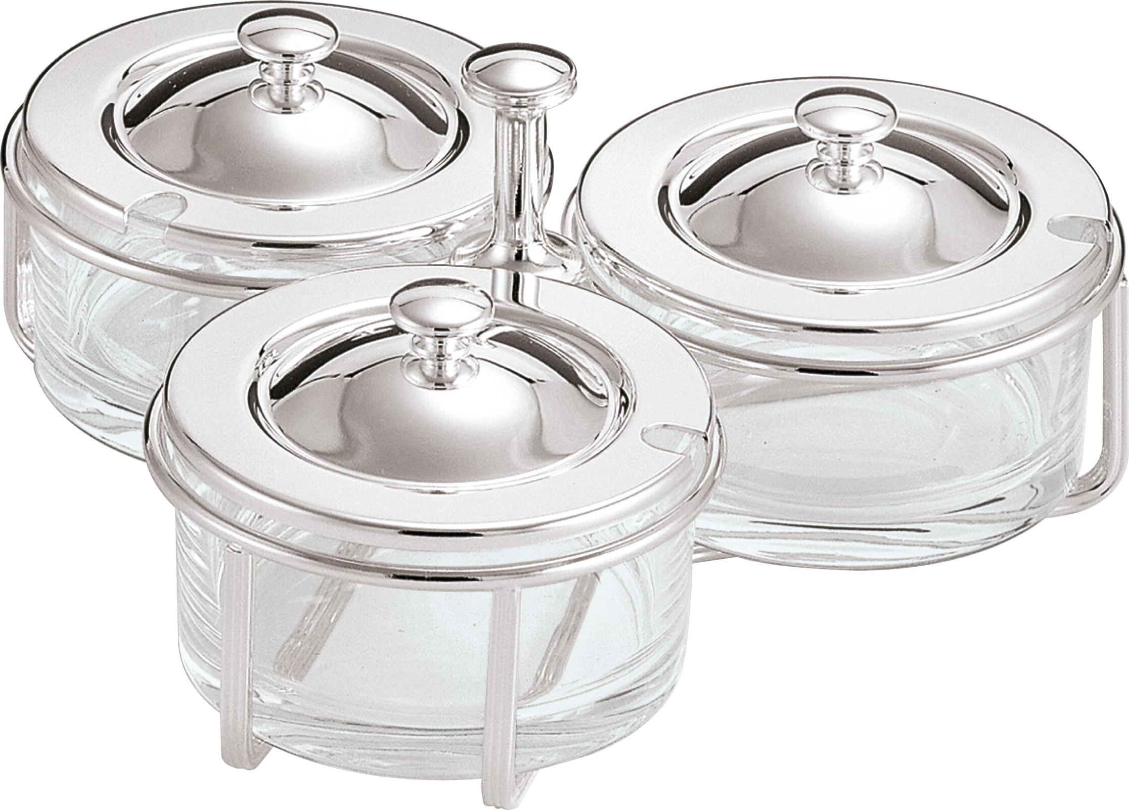 Triple-Compartment Jam Dish