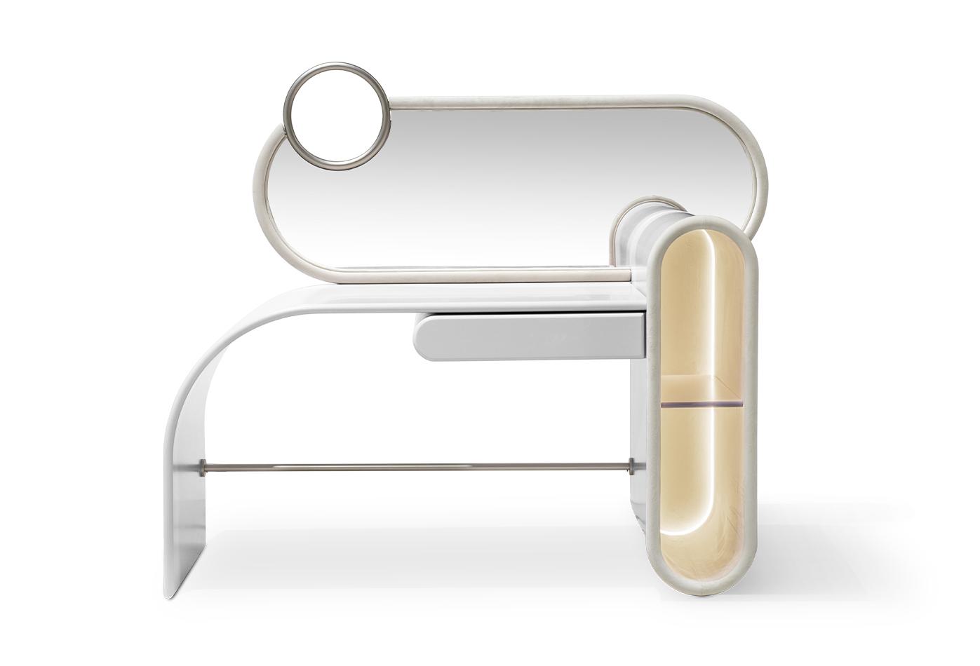 Candy Pop White Vanity Table