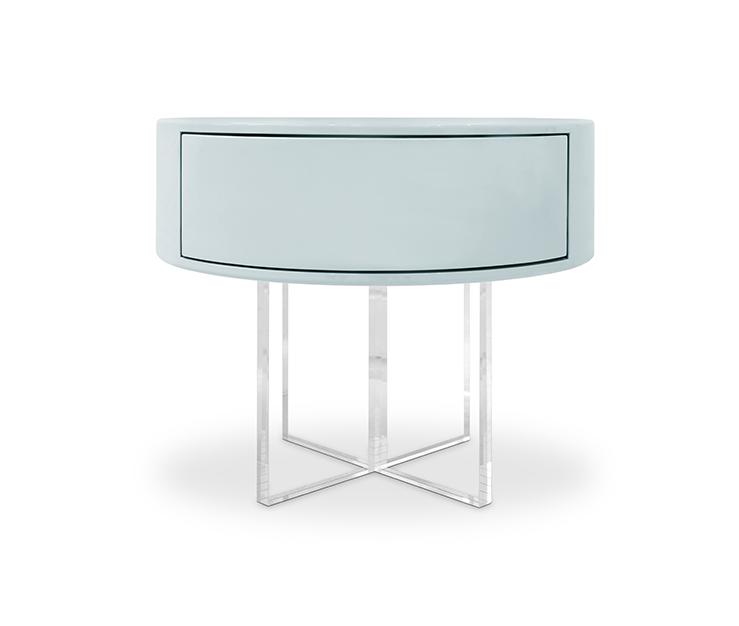 Nimbus Blue Bedside Table