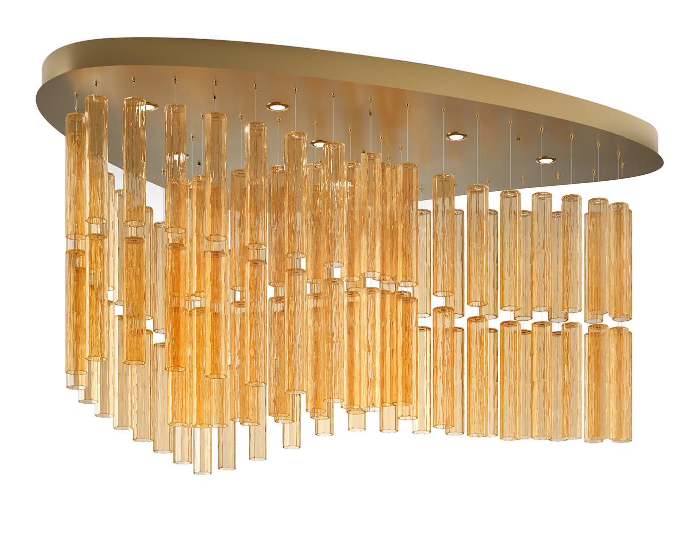 Cascading Venetian Glass Chandelier